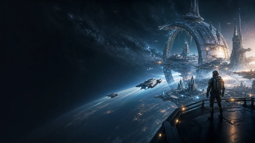 Estación orbital, naves y explorador espacial — Star Citizen LSKS TEAM